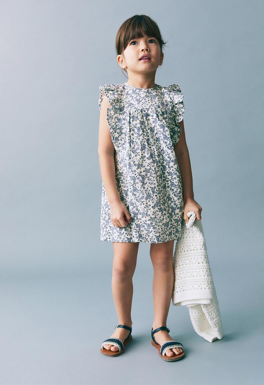 MANGO - Dress ashy - white