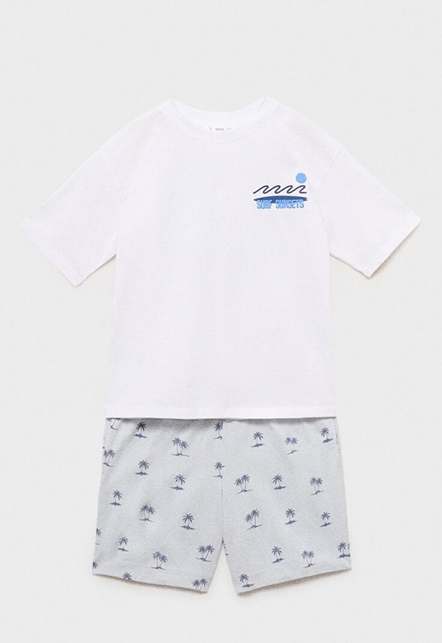 MANGO - Pyjama sunset - white