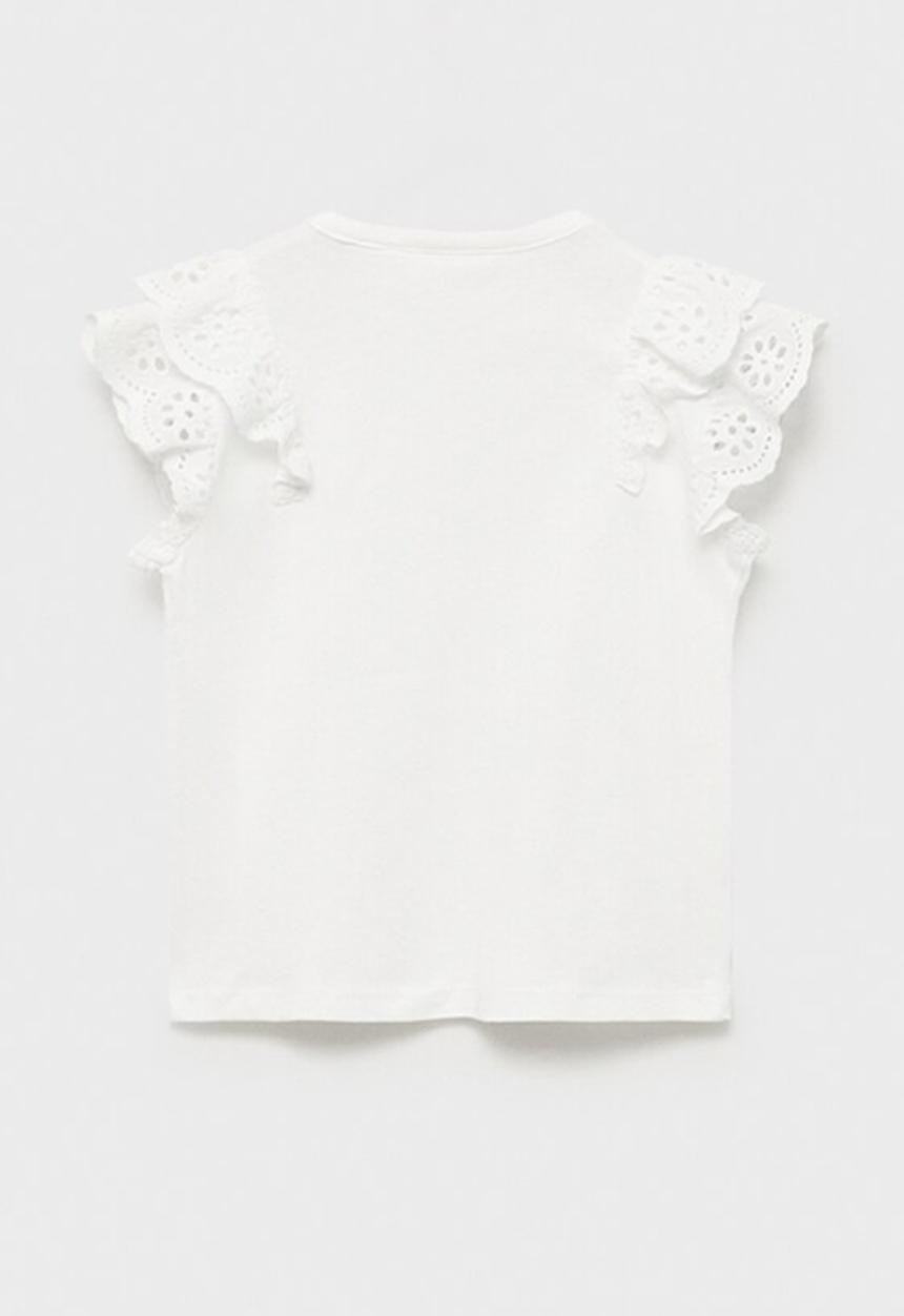 MANGO - T-shirt doble - natural