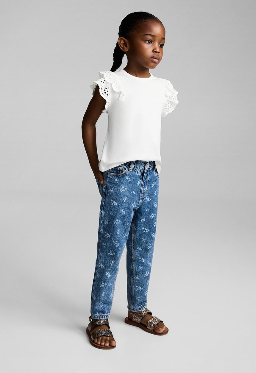 MANGO - T-shirt doble - natural