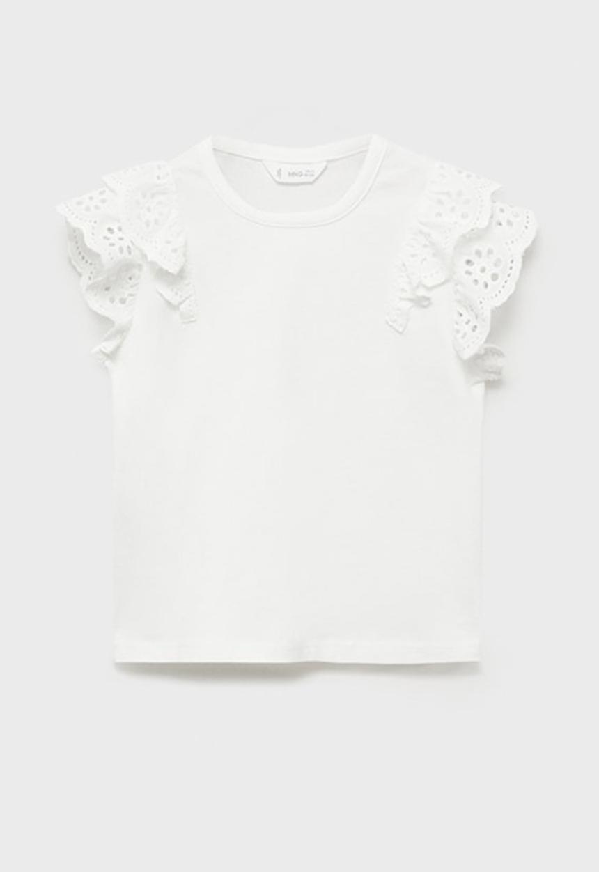 MANGO - T-shirt doble - natural