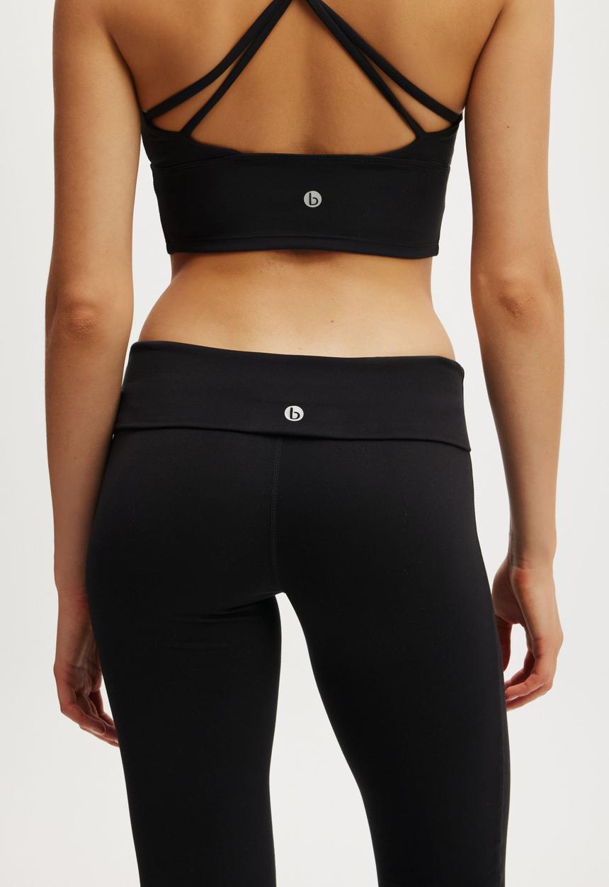 Cotton On - Ultra Soft Roll Over Flare - Black