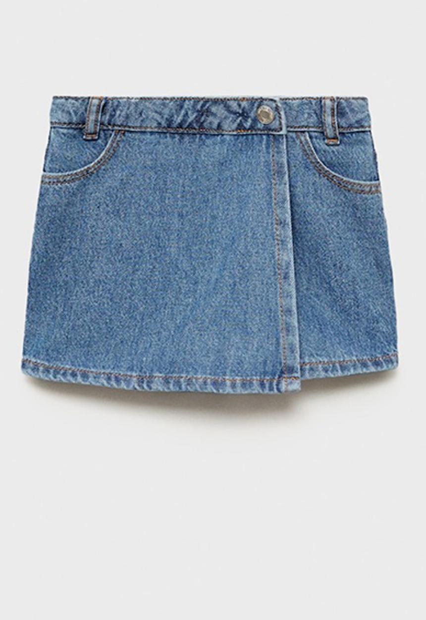MANGO - Shorts skort - open blue