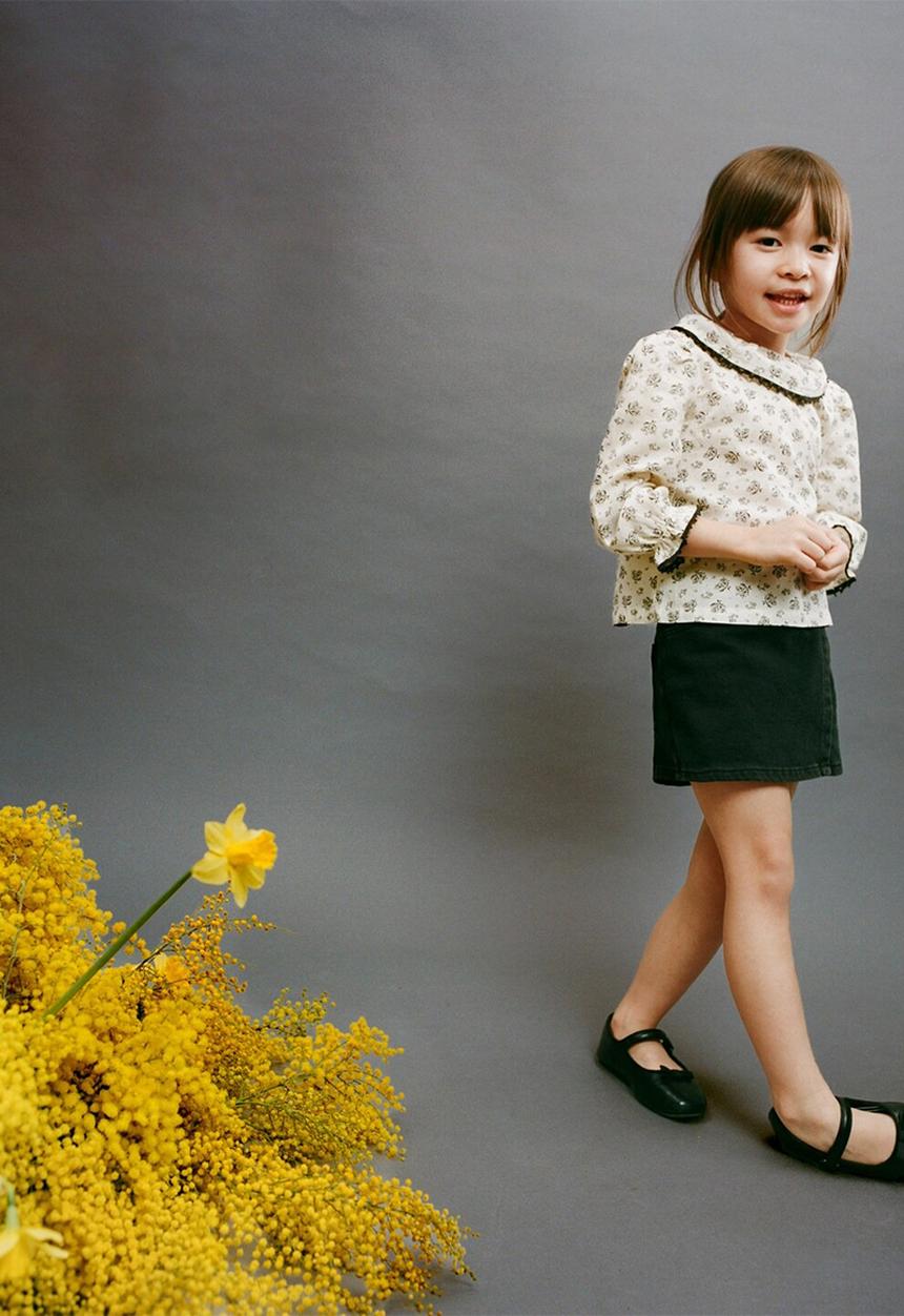 MANGO - Shorts skort - open gray