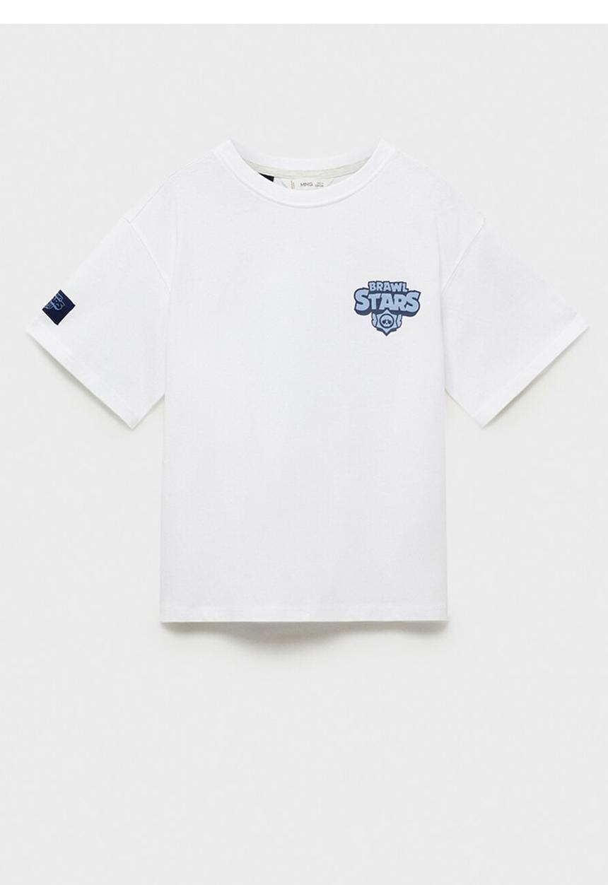 MANGO - T-shirt bsteam - white