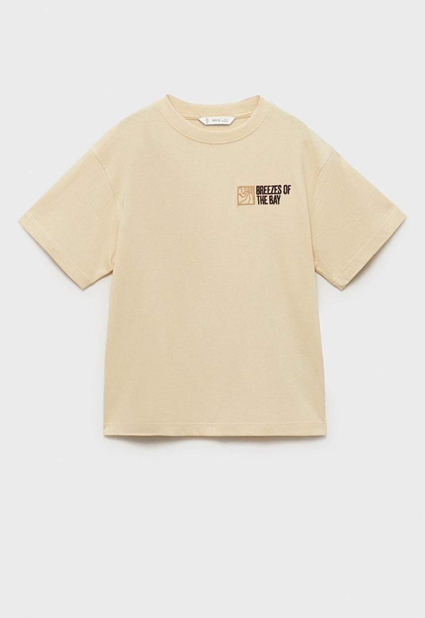 MANGO - T-shirt lagoon - beige