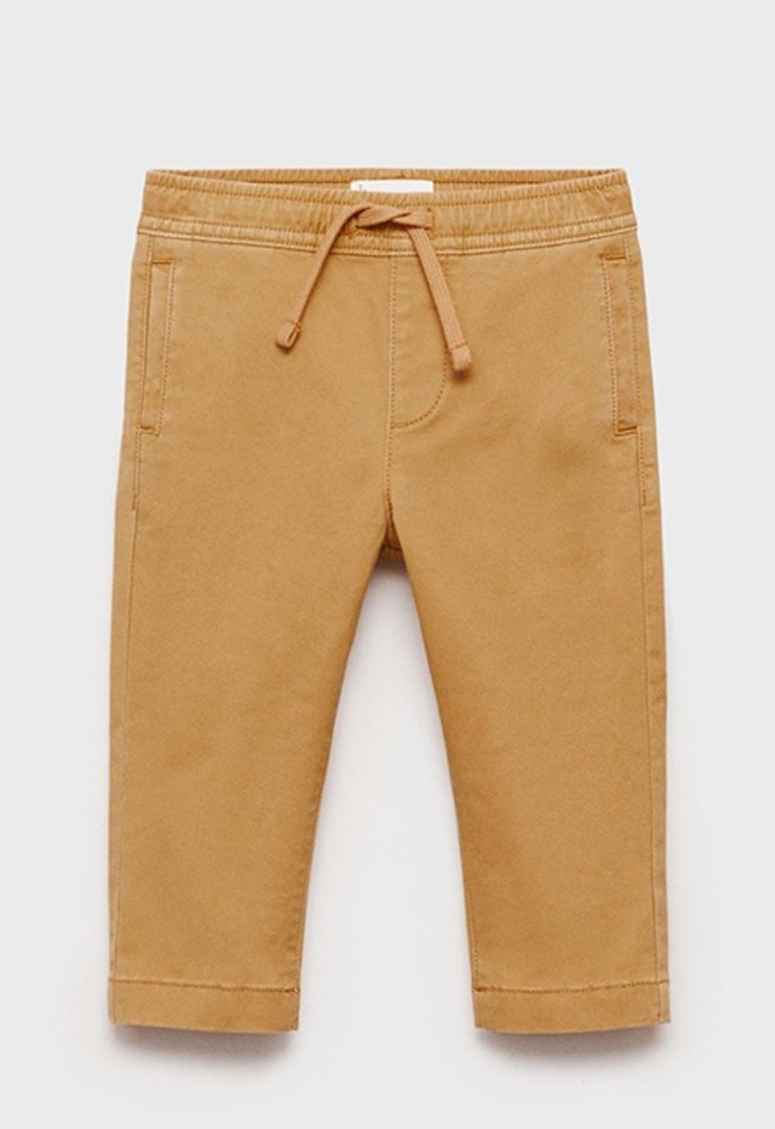 MANGO - Trousers cord - medium yellow