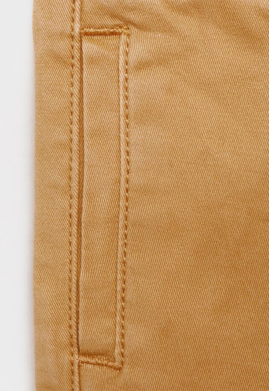 MANGO - Trousers cord - medium yellow