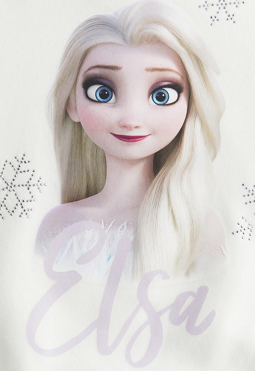 H&M - Motif-detail sweatshirt - cream elsa