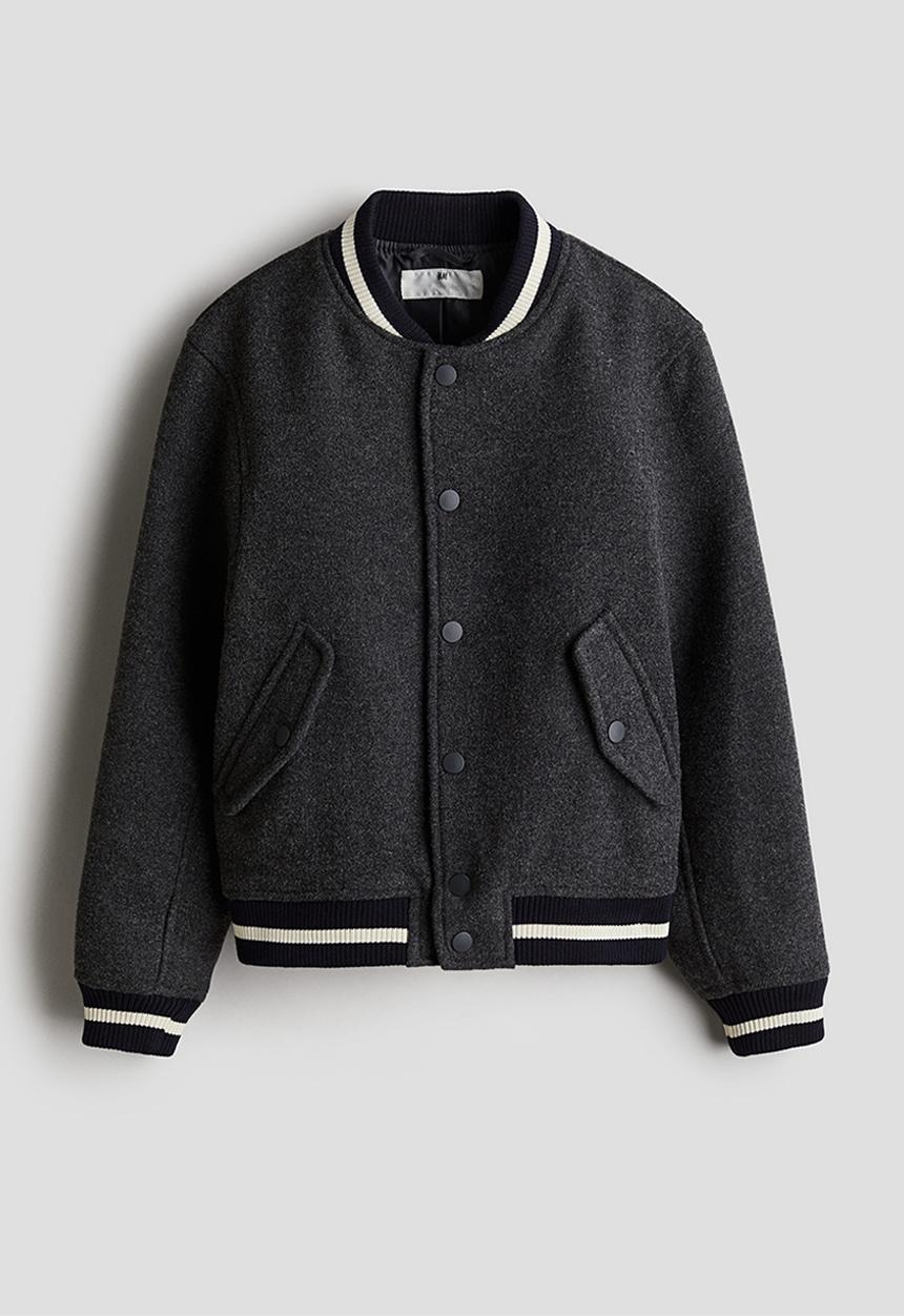 H&M - Baseball jacket - dark grey
