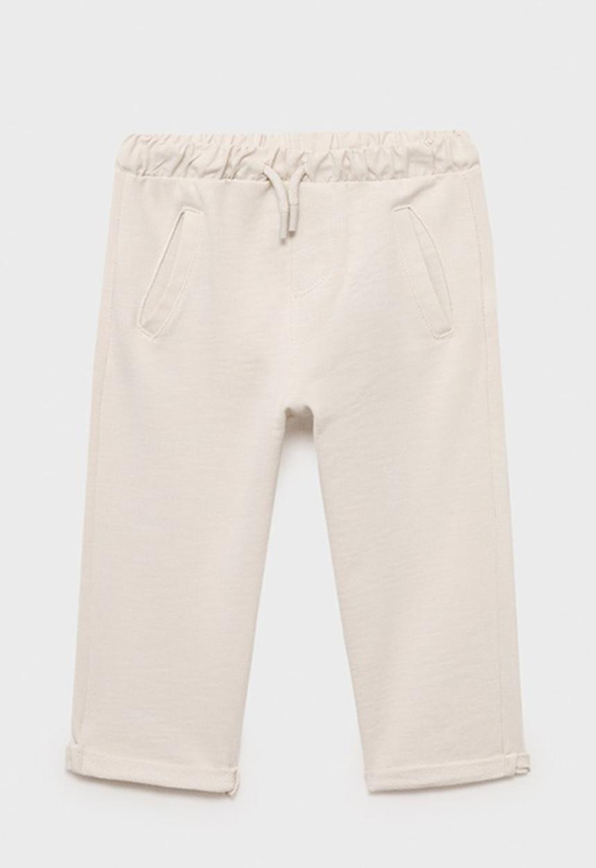MANGO - Joggers soller - natural