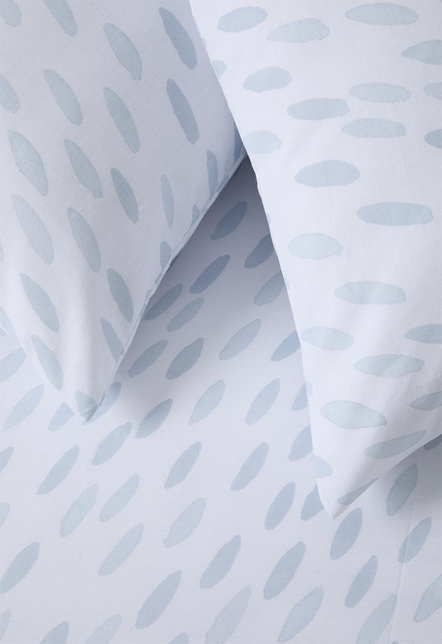 Horrockses - Painterly Brushstroke Duvet Set - Blue