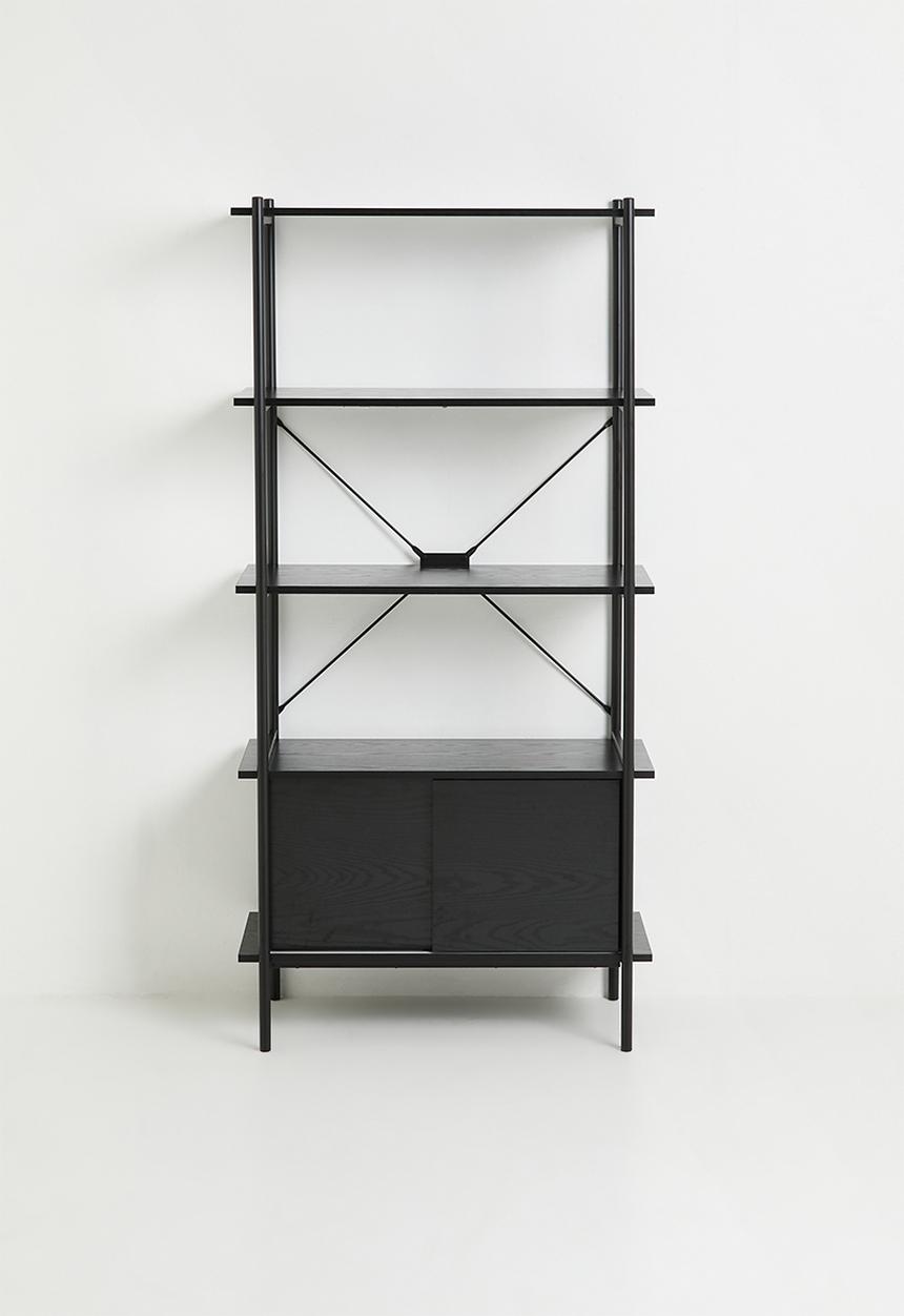 Sixth Floor - Marlo bookshelf - black