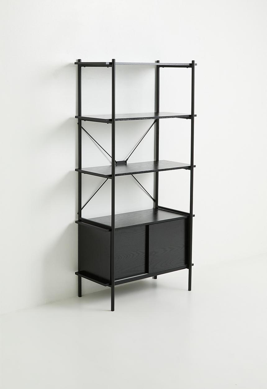 Sixth Floor - Marlo bookshelf - black
