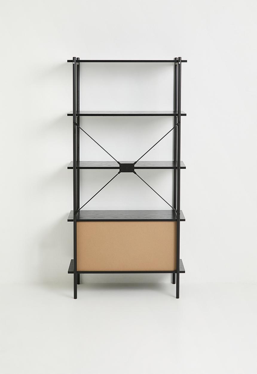 Sixth Floor - Marlo bookshelf - black