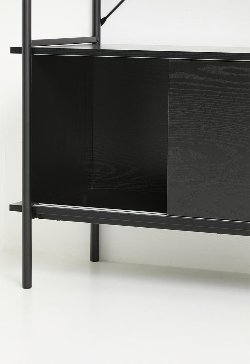 Sixth Floor - Marlo bookshelf - black