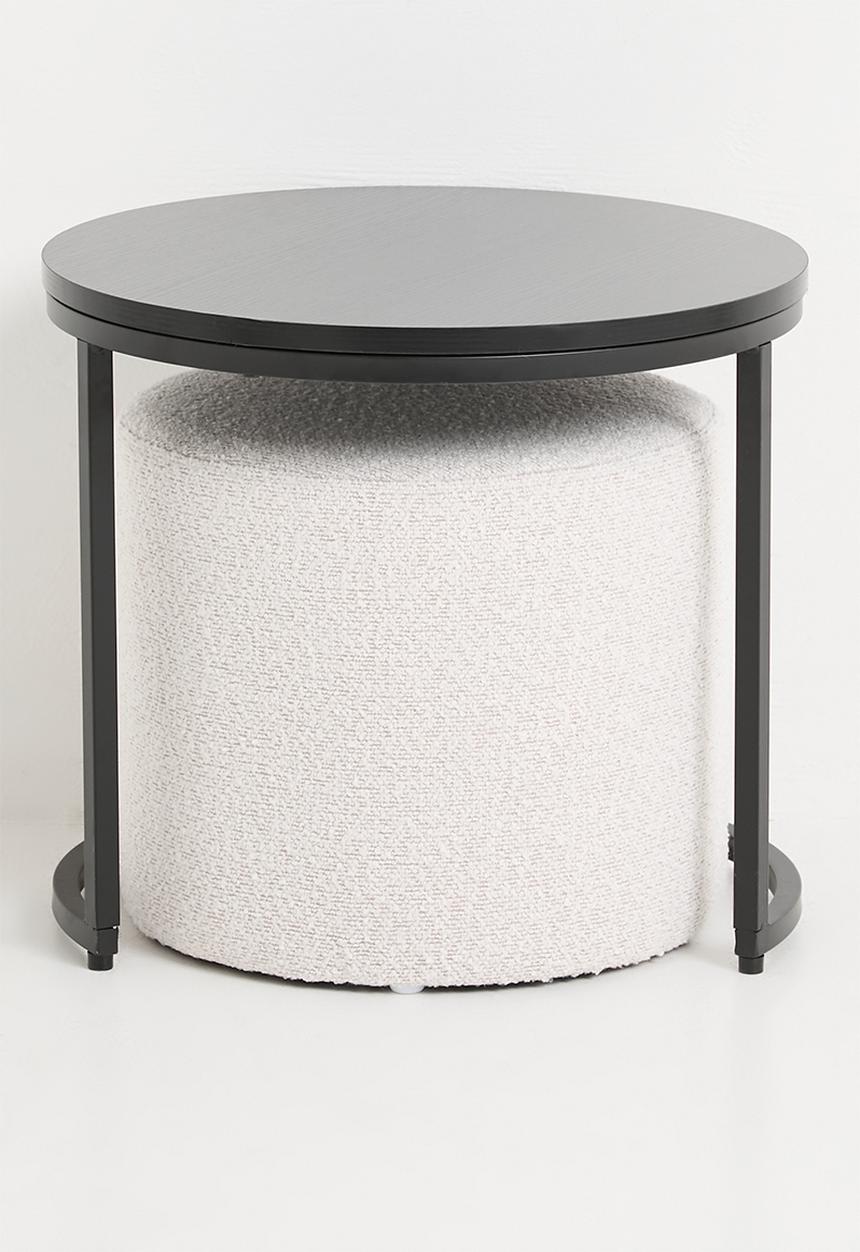 Sixth Floor - Kira stacked coffee table-black