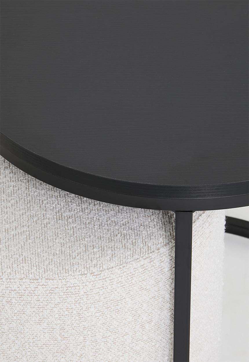 Sixth Floor - Kira stacked coffee table-black