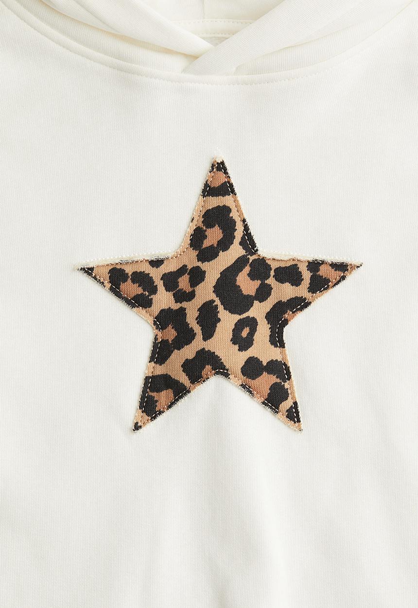 H&M - Printed hoodie - white/star