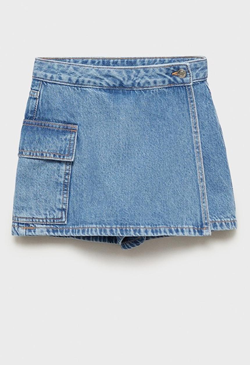 MANGO - Skirt skort - open blue