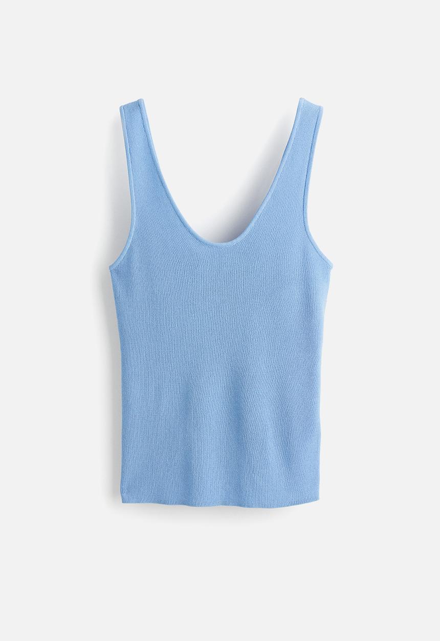 H&M - Knitted vest top - light blue