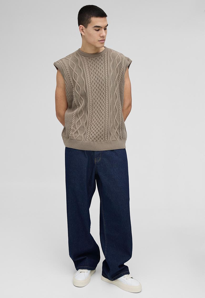 boohooMAN - Baggy Rigid Washed Jeans - Indigo