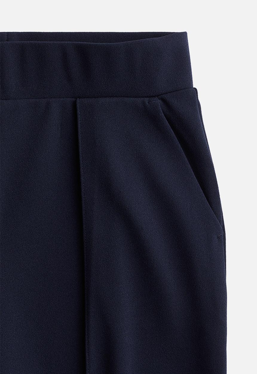 H&M - High-waisted tailored trousers - navy blue