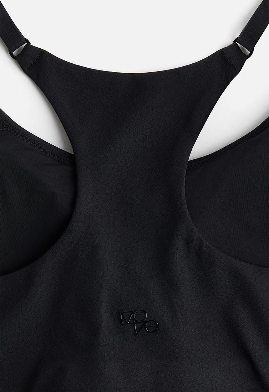 H&M - Light support sports bra with softmove™ lycra® - black