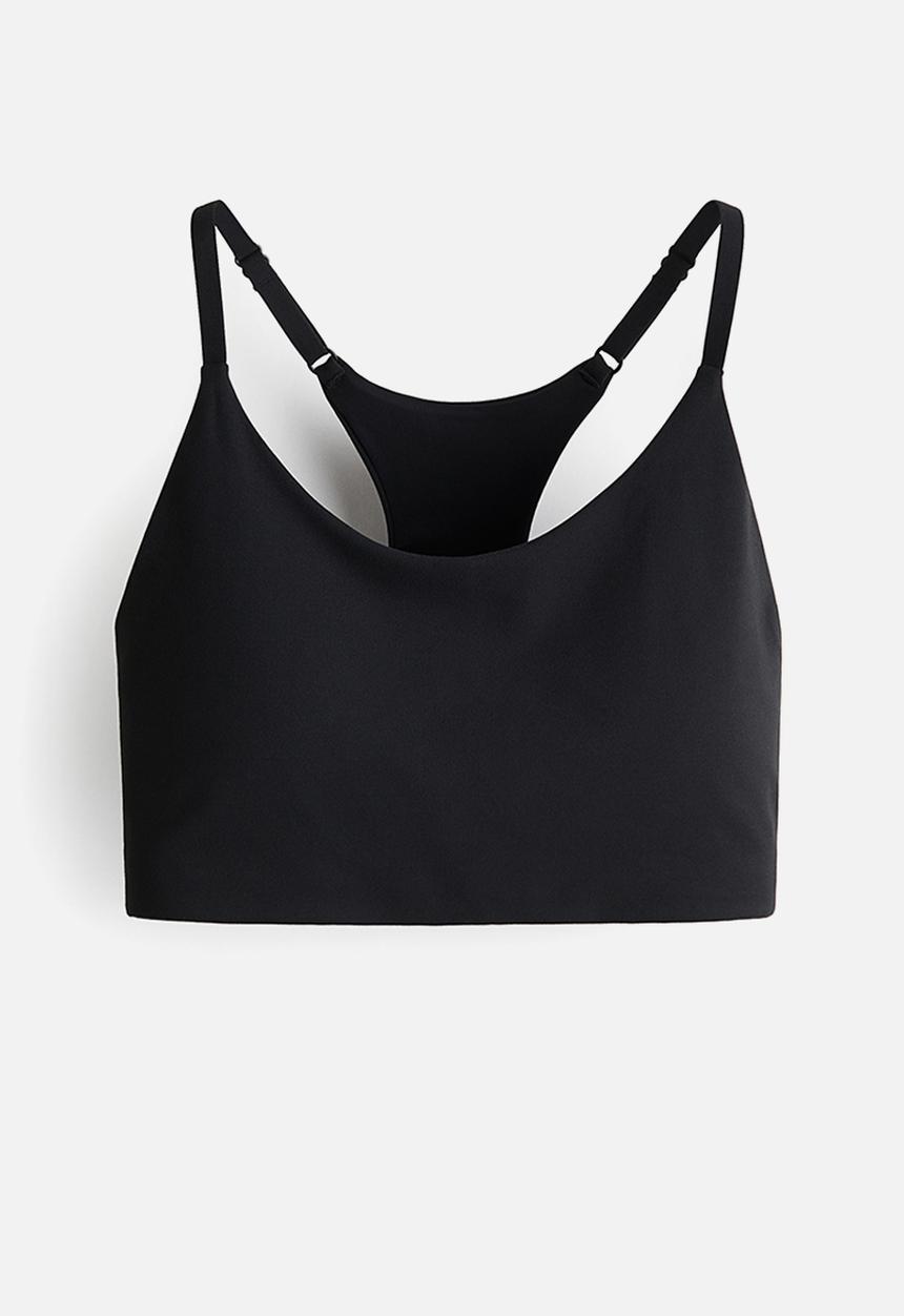 H&M - Light support sports bra with softmove™ lycra® - black