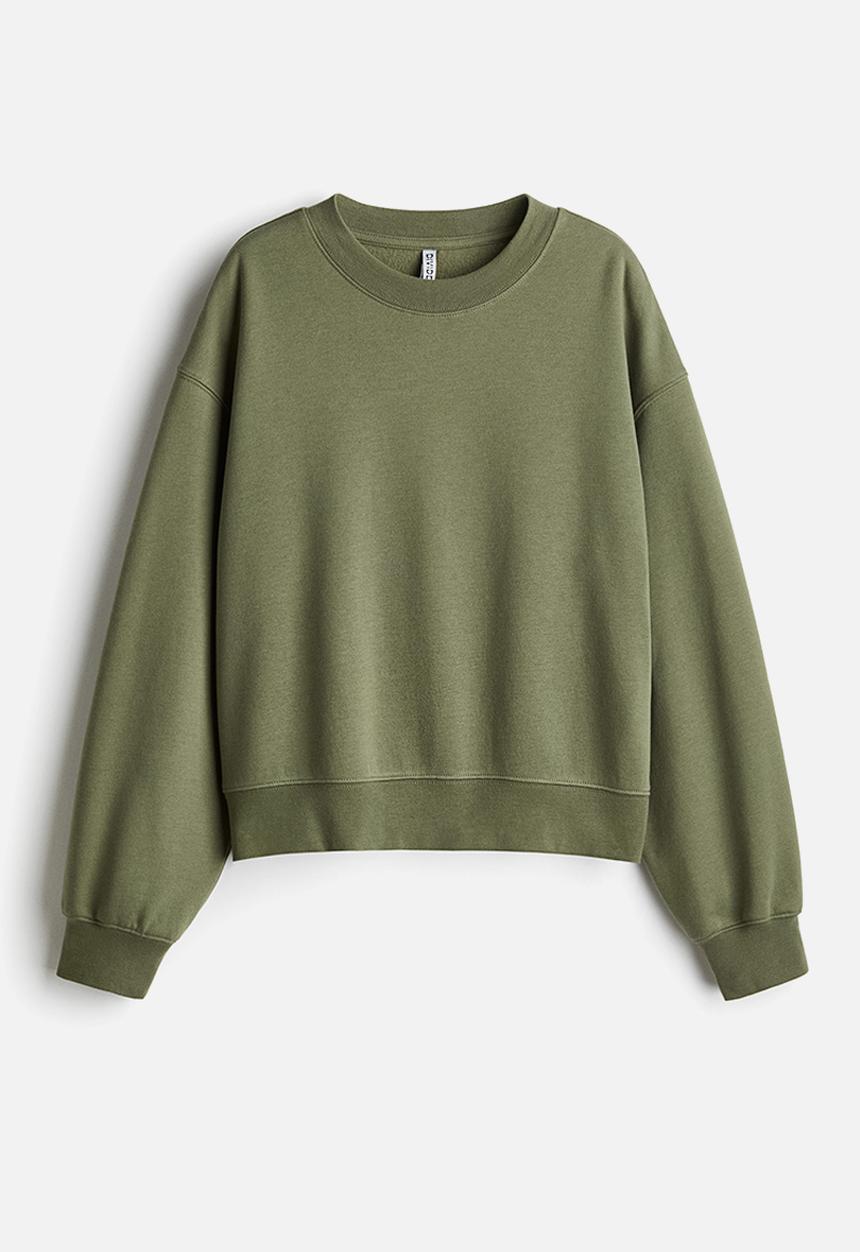 H&M - Loose-fit sweatshirt - khaki green