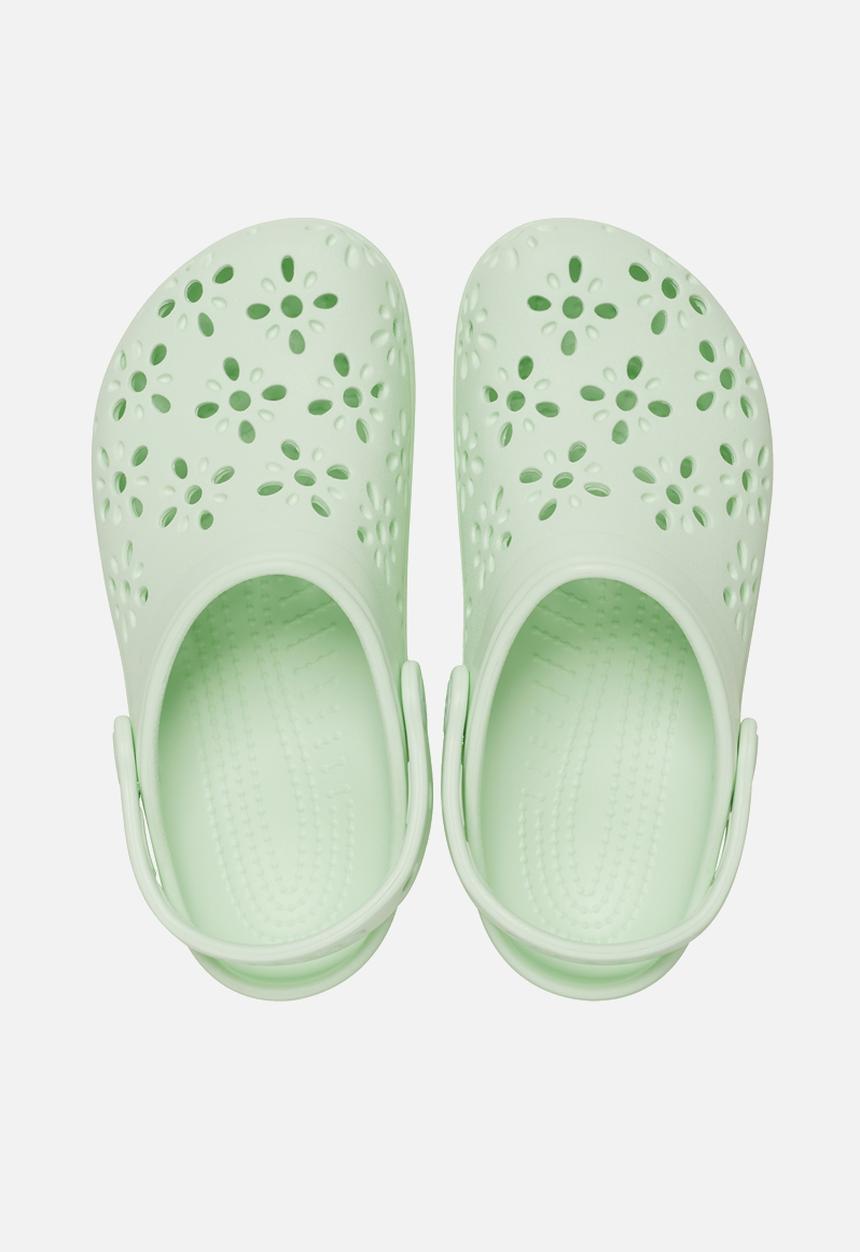 Crocs - Classic Floral Cut Out Clog K-Jade Tint