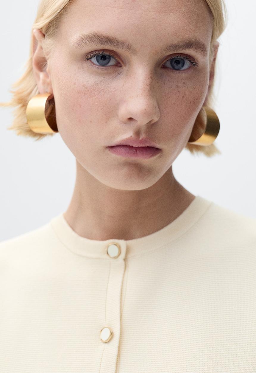 MANGO - Vest Matilda - Light Beige