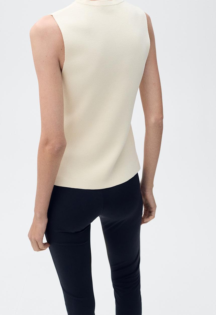MANGO - Vest Matilda - Light Beige