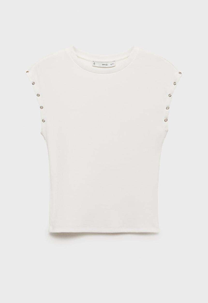 MANGO - T-Shirt Ring - White