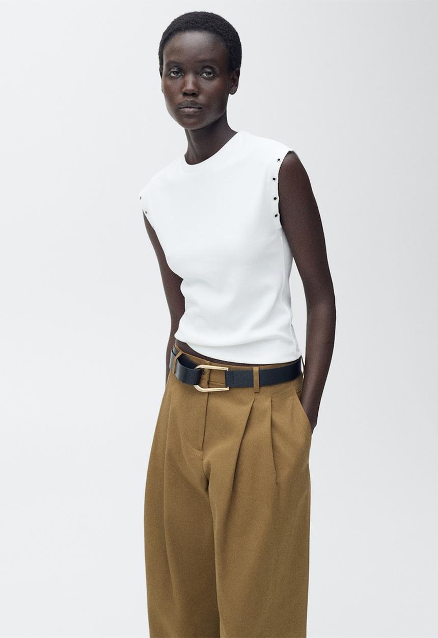 MANGO - T-Shirt Ring - White