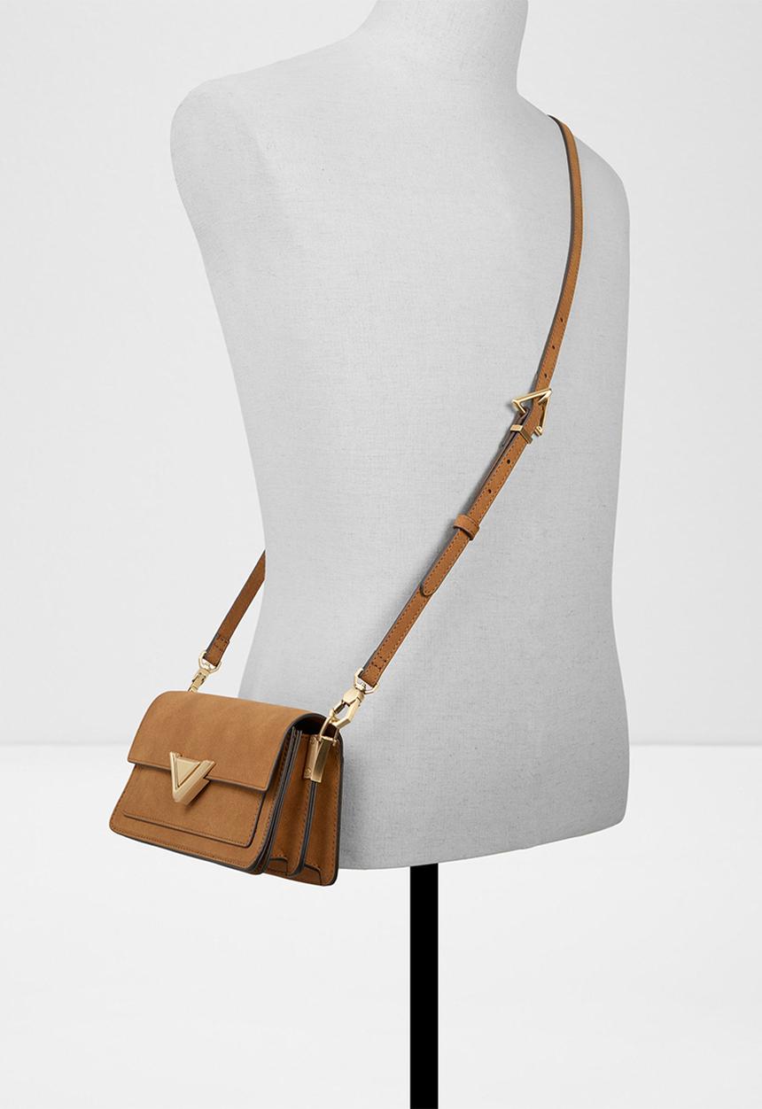 ALDO - Luxehandle hand bag - cognac