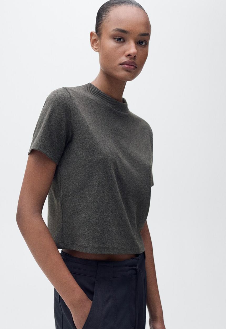 MANGO - T-shirt Wyatt2 - Dark Grey