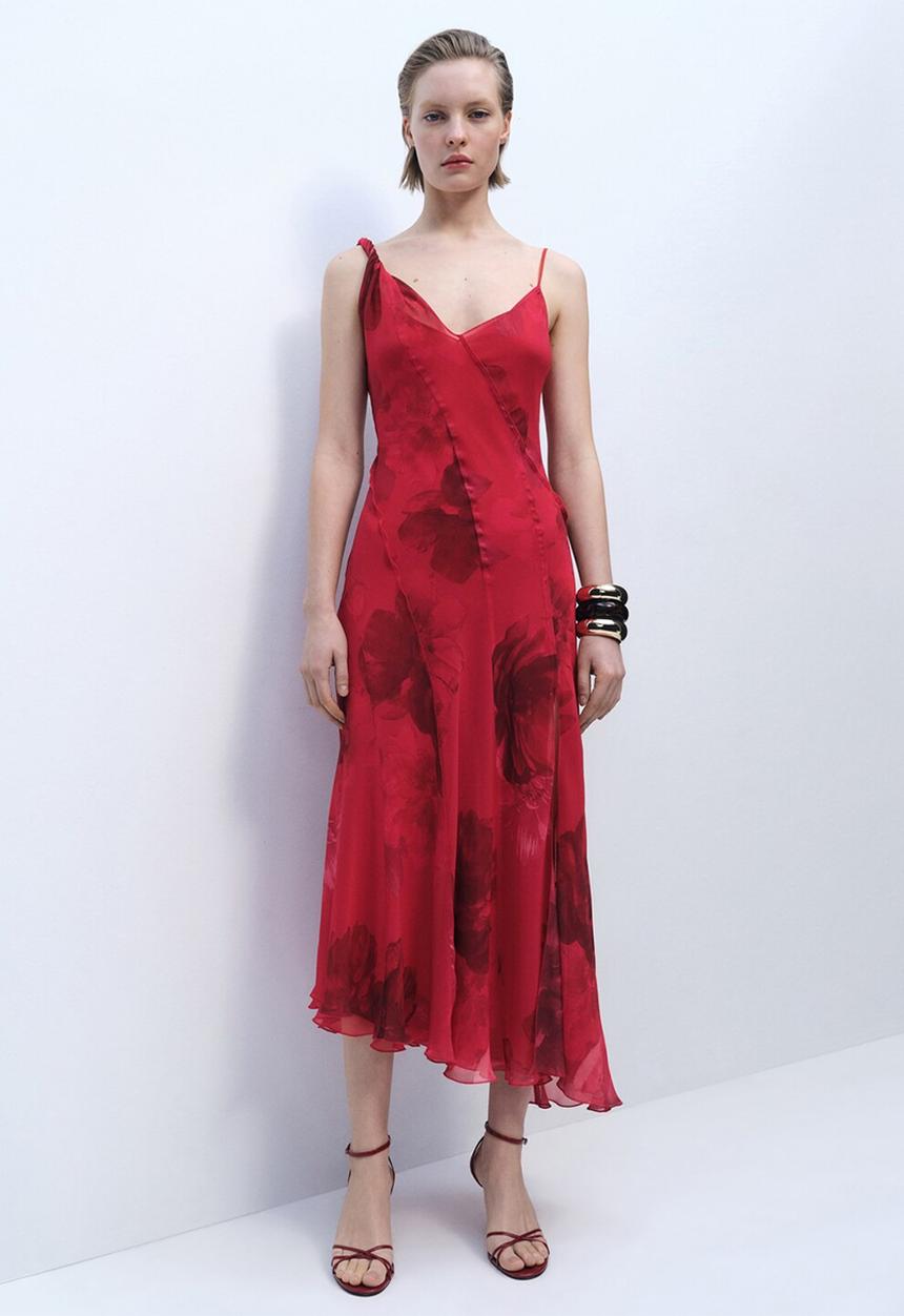 MANGO - Dress Amapola - Red