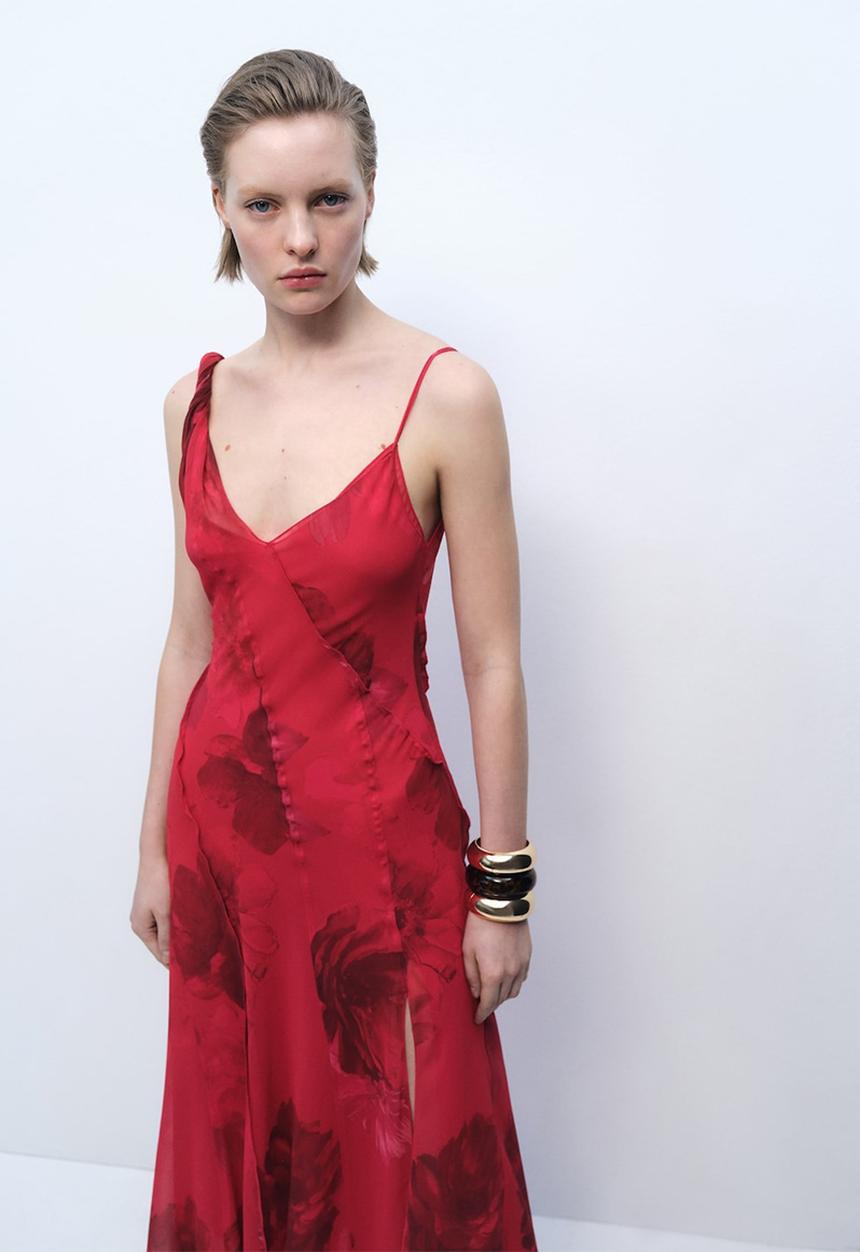 MANGO - Dress Amapola - Red