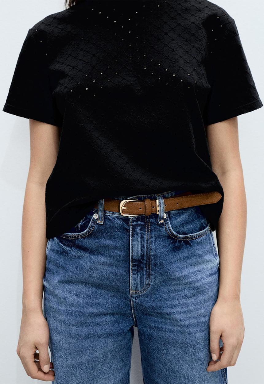 MANGO - T-shirt Jazmin - Black
