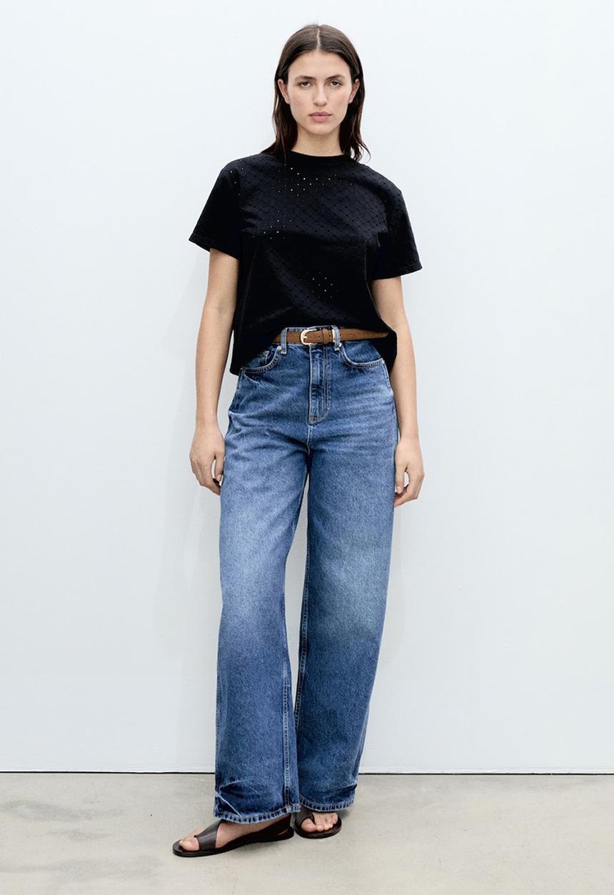 MANGO - T-shirt Jazmin - Black