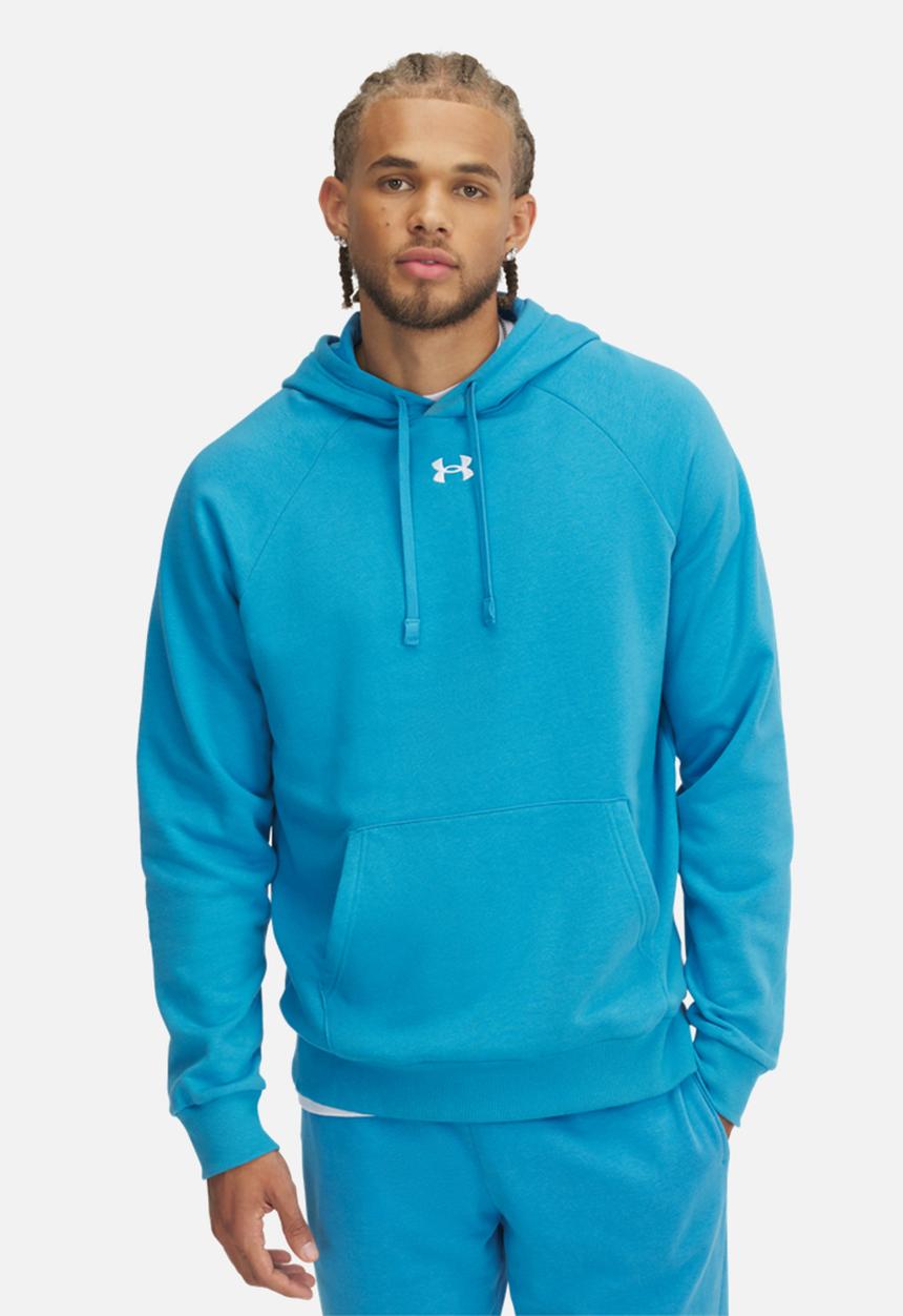 Under Armour - UA Rival Fleece Hoodie - Ether Blue & White
