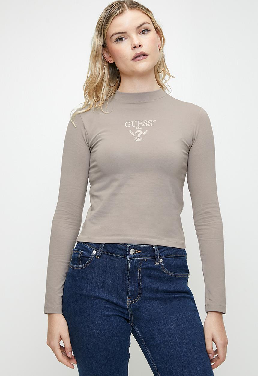 GUESS - COLETTE LS TEE - STONE CREEK