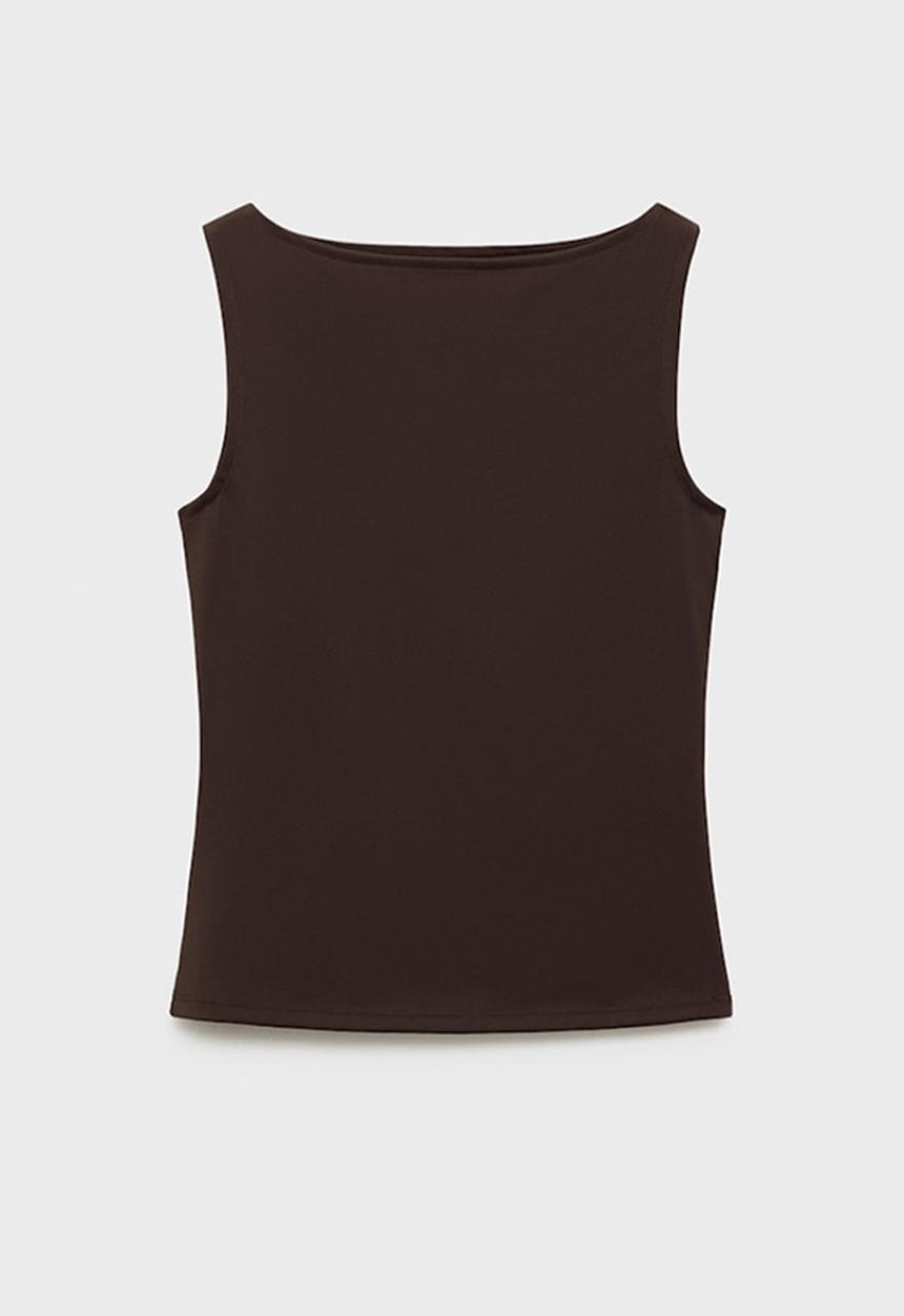 MANGO - Top Tecla - Dark Brown