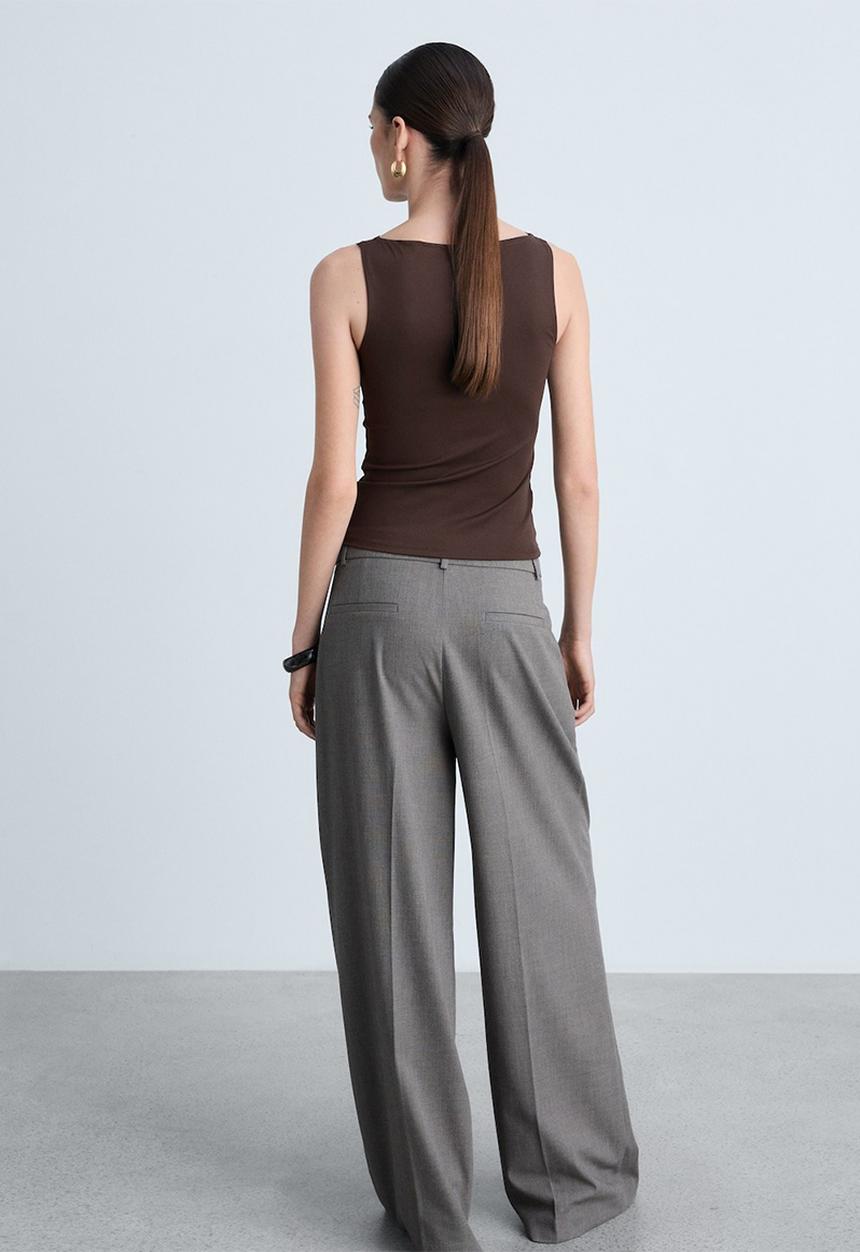 MANGO - Top Tecla - Dark Brown