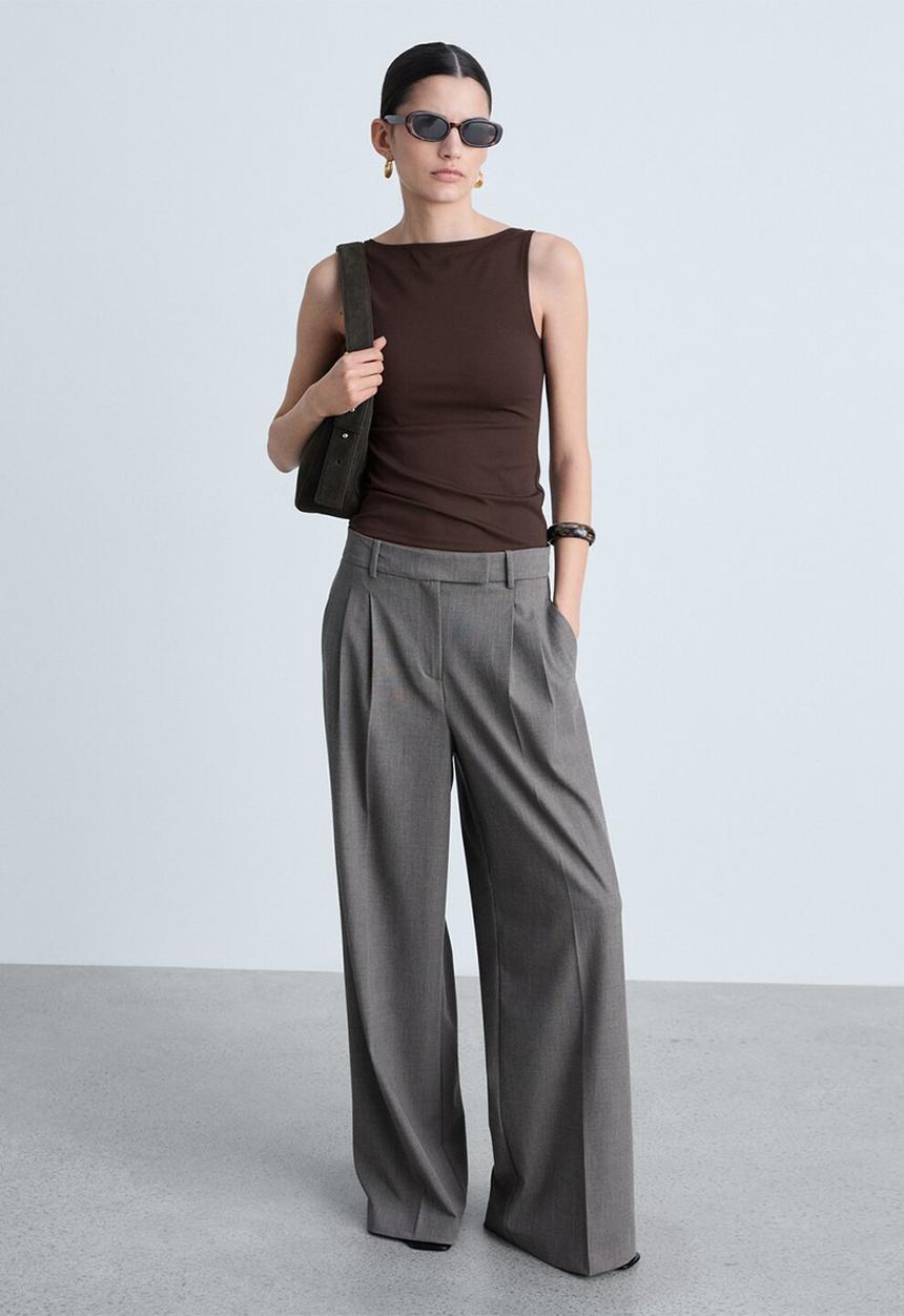 MANGO - Top Tecla - Dark Brown