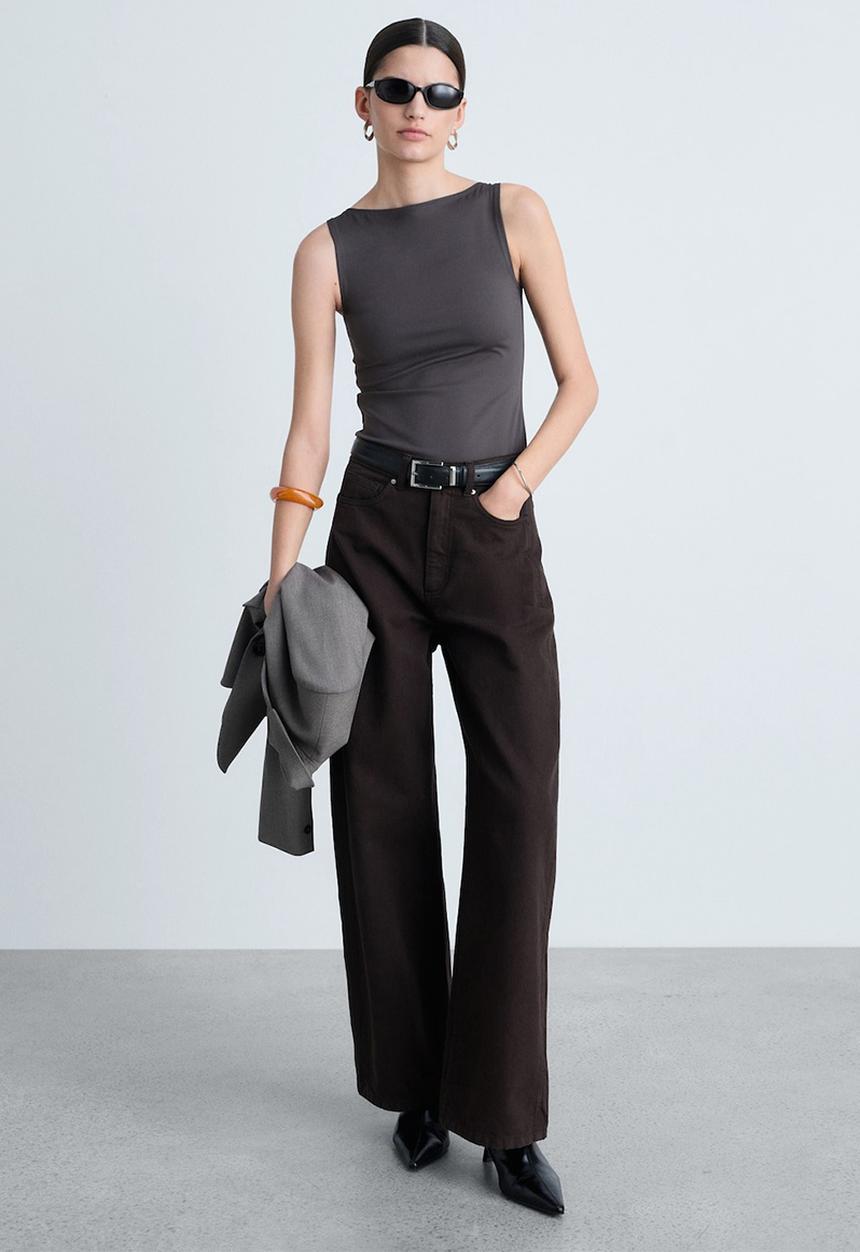 MANGO - Top Tecla - Grey