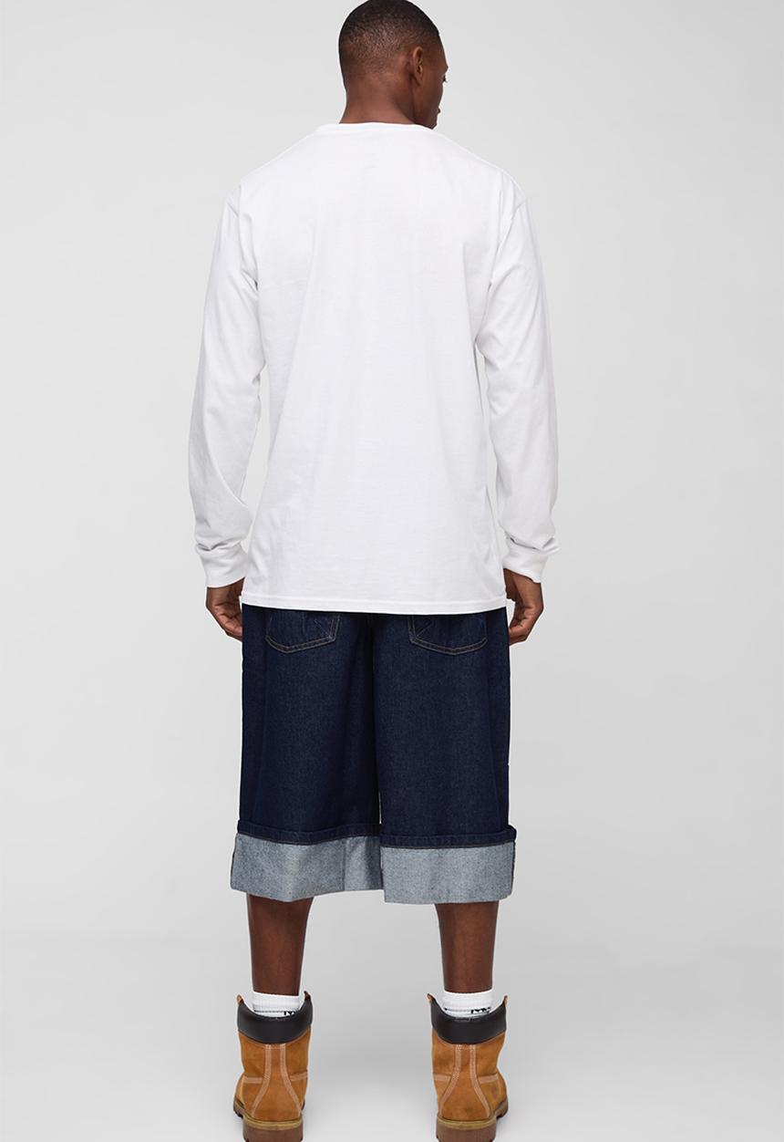 boohooMAN - Turn Up Parachute Jorts - Indigo