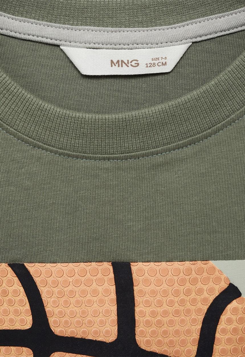 MANGO - T-shirt basket - medium green