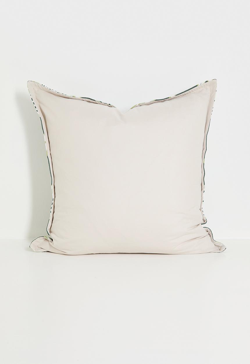 Grey Gardens - Modern bloom cushion cover - green